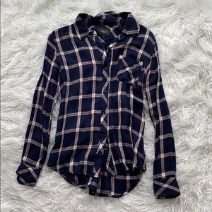 Rails Plaid Top